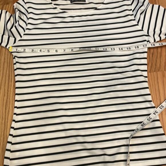 Just Quella basic fitted Long sleeve striped top - Picture 5 of 6